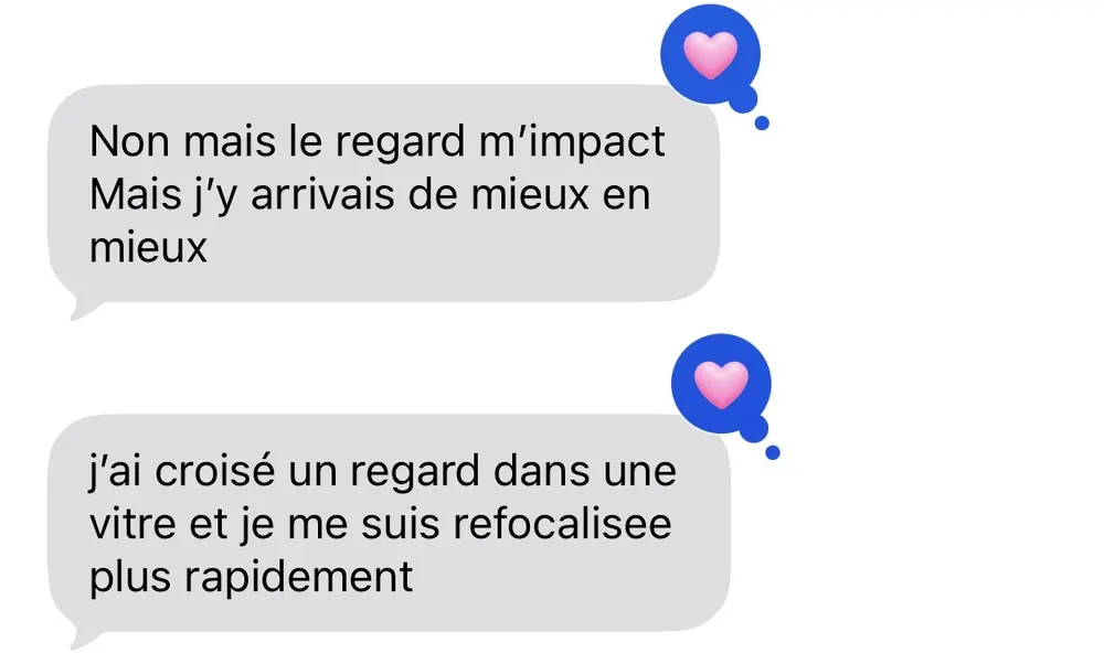 Message reçu d'une élève de l'Académie des Guerrières