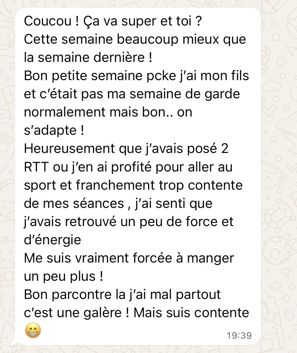 Message reçu d'une élève de l'Académie des Guerrières