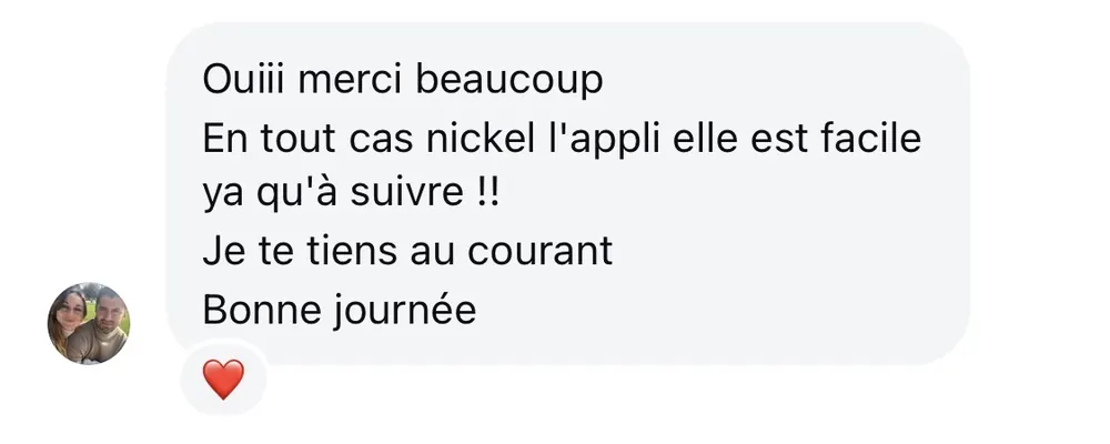 Message reçu d'une élève de l'Académie des Guerrières