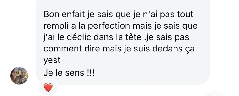 Message reçu d'une élève de l'Académie des Guerrières
