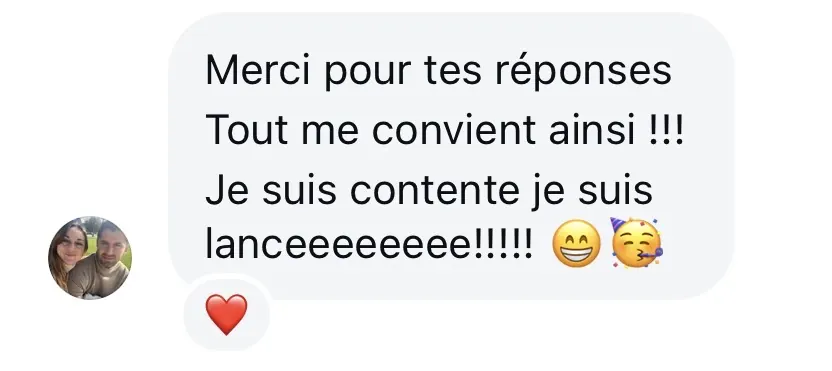 Message reçu d'une élève de l'Académie des Guerrières