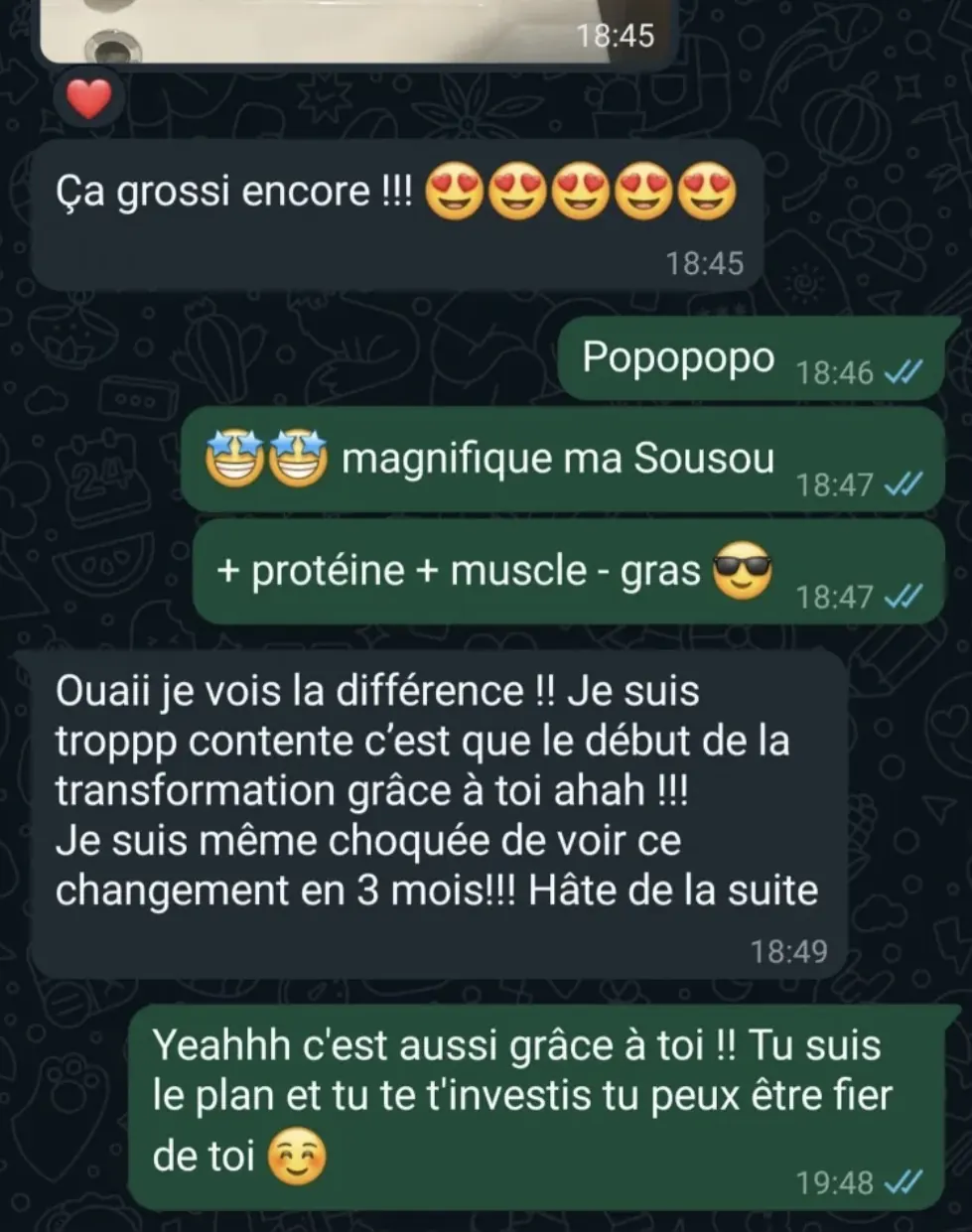 Message reçu d'une élève de l'Académie des Guerrières