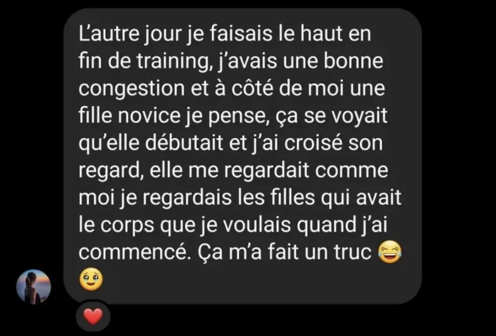 Message reçu d'une élève de l'Académie des Guerrières
