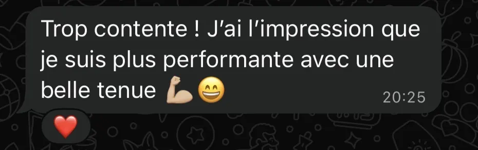 Message reçu d'une élève de l'Académie des Guerrières