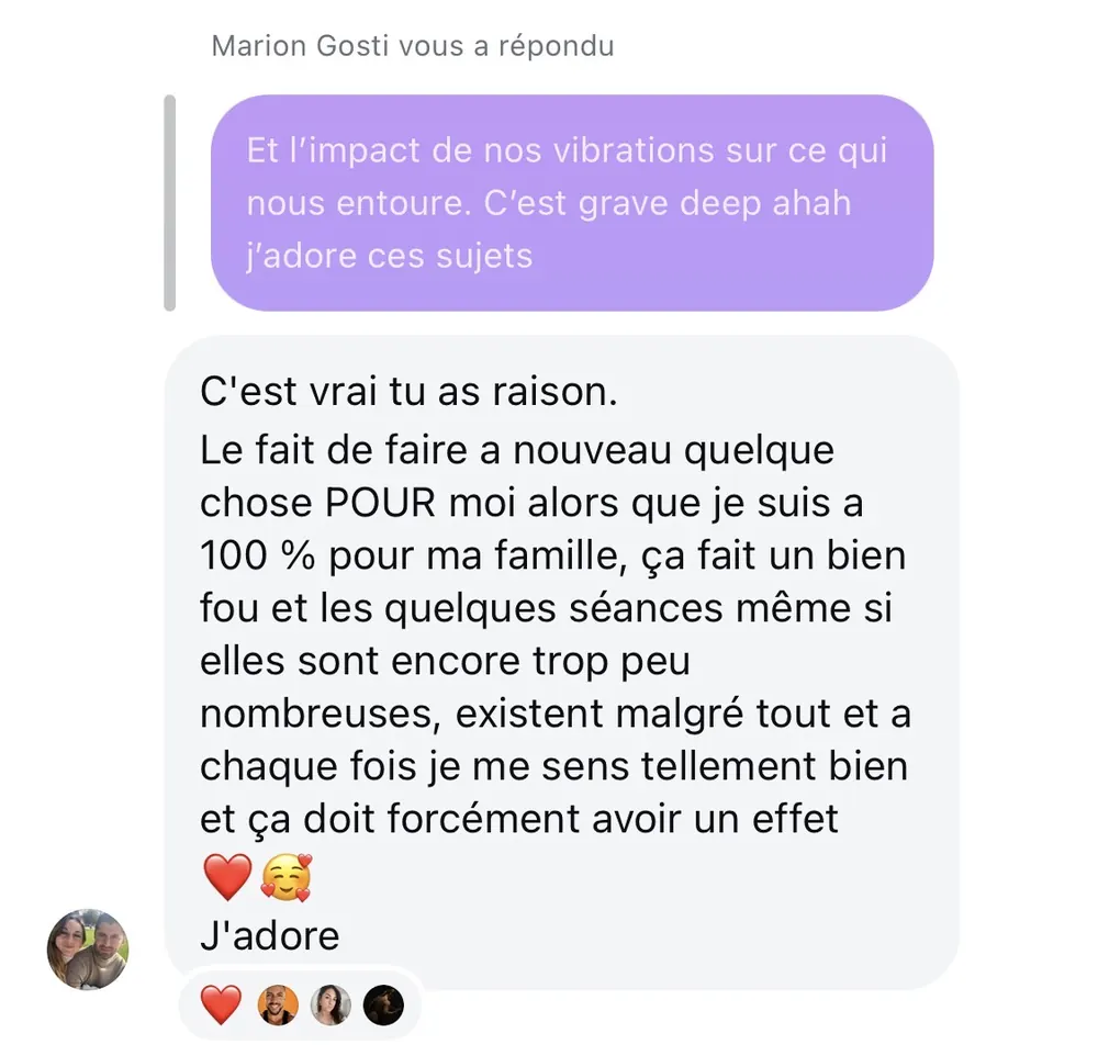 Message reçu d'une élève de l'Académie des Guerrières