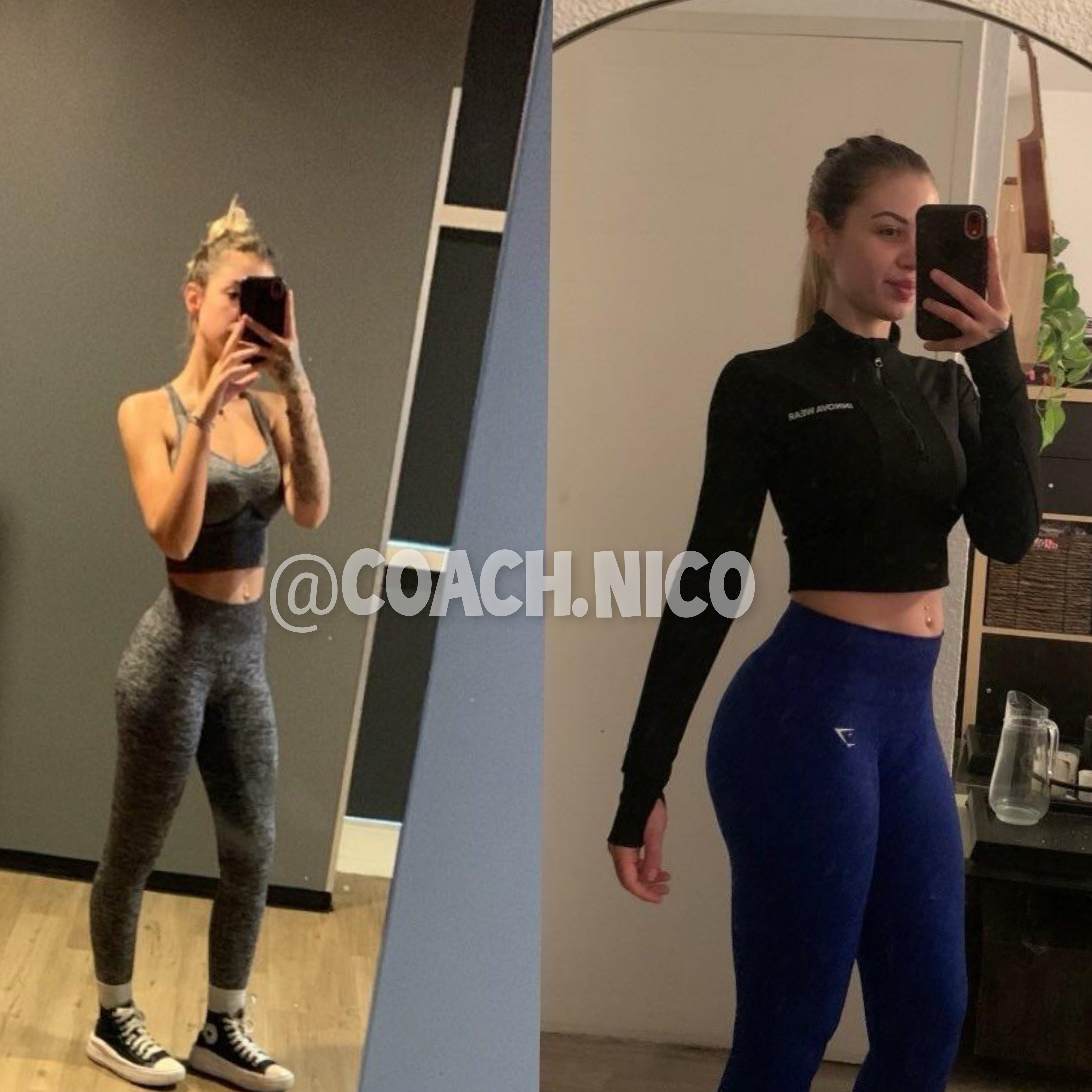 Célia, transformation en musculation, plus 6 kg de muscle et moins 2 kg de gras