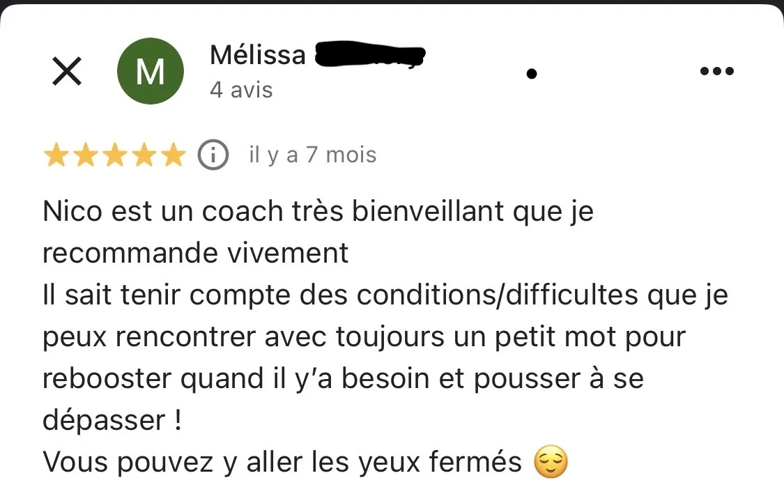 Témoignage écrit de Mélissa